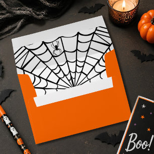 Creepy Spider Web Halloween Envelopes