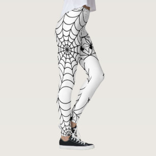 Creepy Spider Web Halloween Leggings