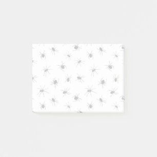 Creepy Spiders Black and White Patterned Post-it Notes