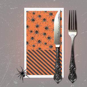 Creepy spiders napkin