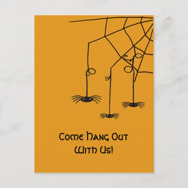 Creepy Spiders Postcard (Front)