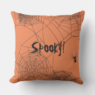 Creepy Spiderweb Outdoor Cushion