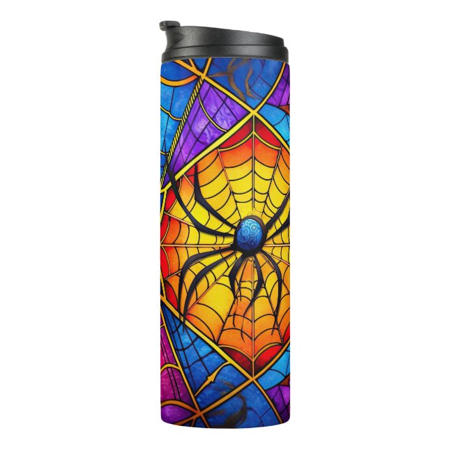 Creepy Spiderweb Thermal Tumbler (Rotated Right)