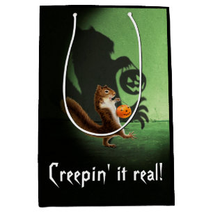 Creepy Squirrel Shadow Medium Gift Bag