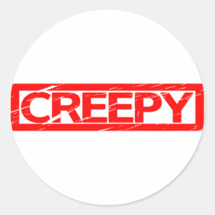 Creepy Stamp Classic Round Sticker