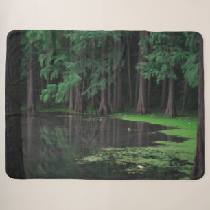 CREEPY SWAMP SHERPA BLANKET