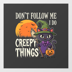 Creepy Things Halloween Cat Witch Design_1
