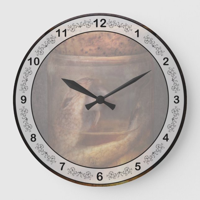 Creepy - Tonight we eat snake Large Clock (Front)