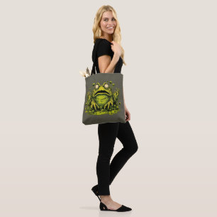 Creepy Toxic Mutant Frog Tote Bag