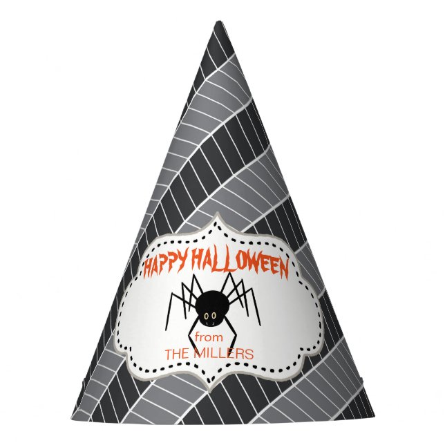 Creepy Treats Spider ID219 Party Hat (Front)