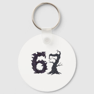 Creepy Tree And Spooked Ts Funny Teacher 67 Hallow Key Ring