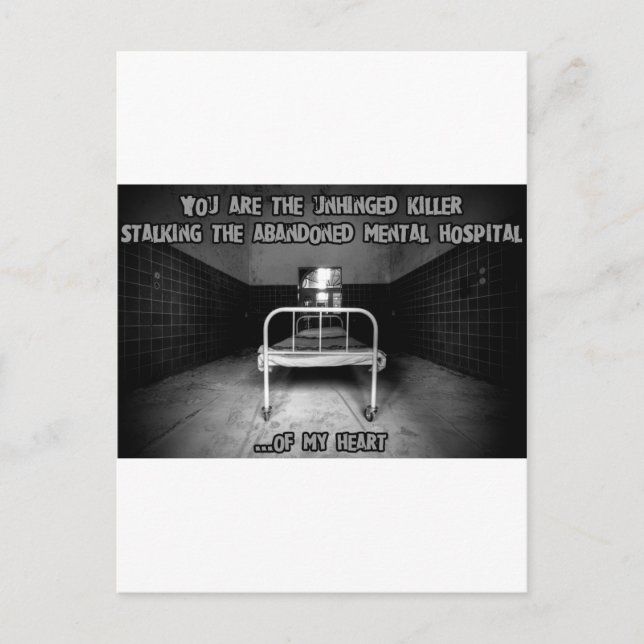 Creepy Valentine Holiday Postcard (Front)