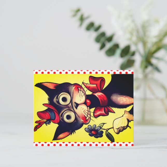 CREEPY VALENTINE POSTCARD (Standing Front)
