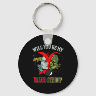 Creepy Valentines Gift Merch Frankenstein Valen-st Key Ring