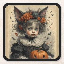 Creepy Victorian Girl Halloween Theme