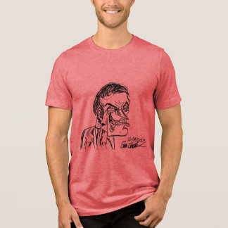 creepy villain cartoon Tri-Blend shirt
