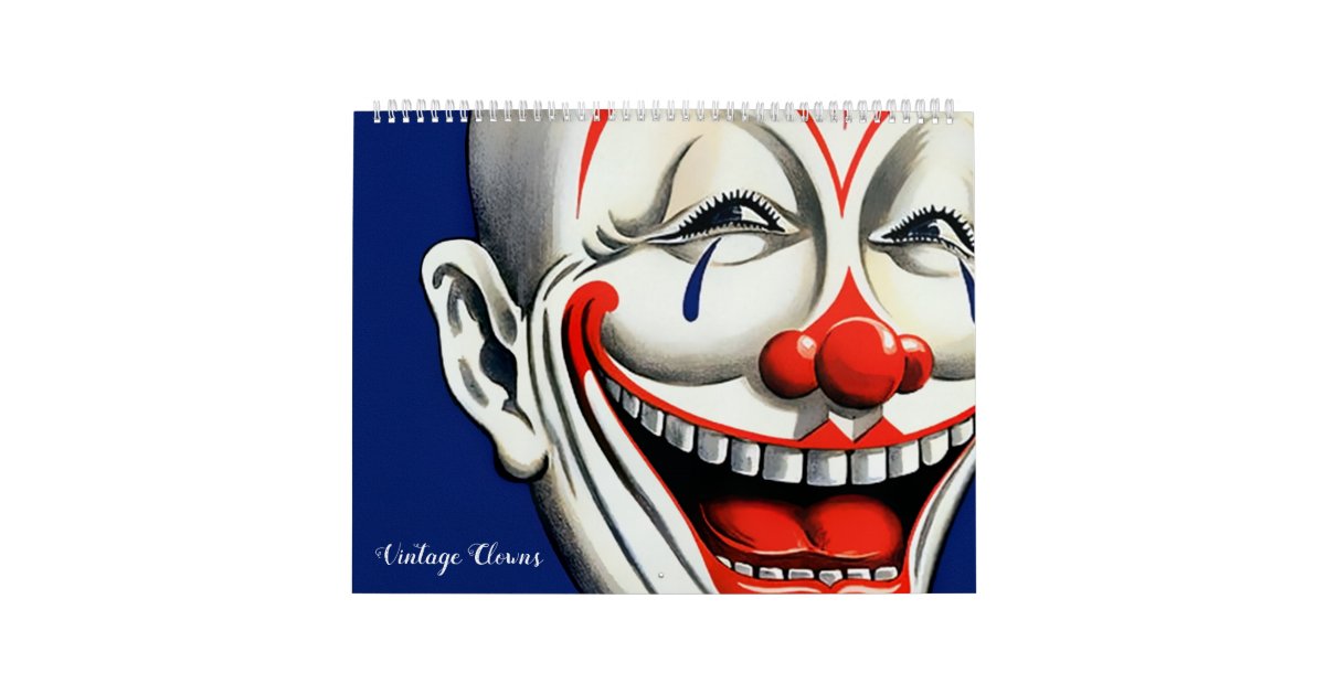 Creepy Vintage Clowns Calendar