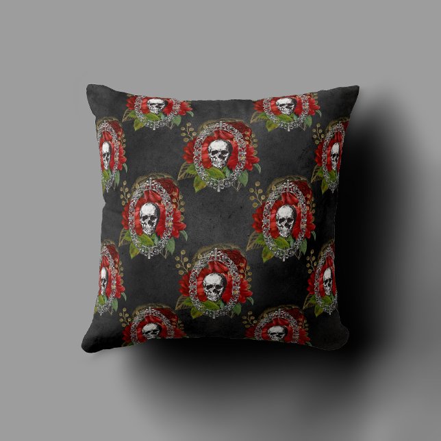 Creepy XMAS | A Very Gothic Christmas Tree Grunge Cushion (Creator Uploaded)