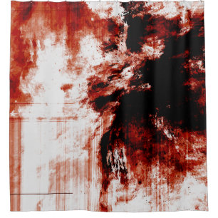Creepy Zombie Bloody Shower Curtain Liner