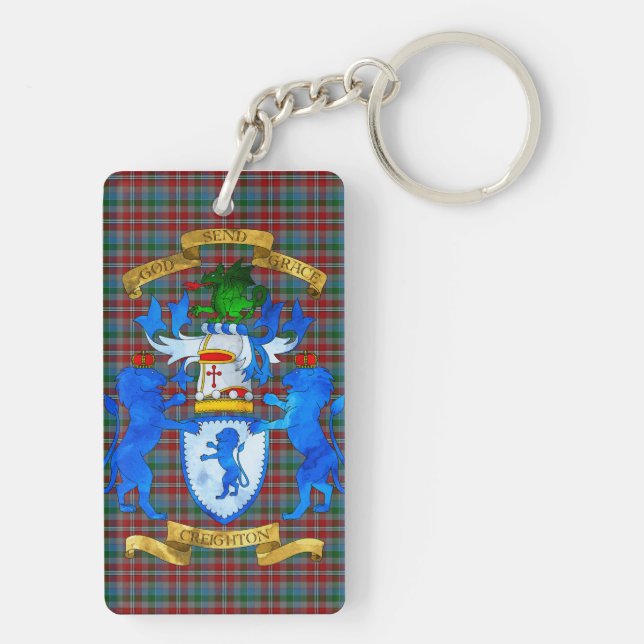 Creighton Coat of Arms Key Ring (Back)