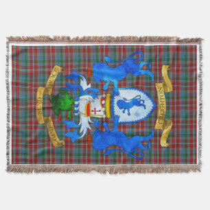 Creighton Coat of Arms Throw Blanket