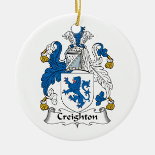 Creighton Family Crest Ceramic Ornament