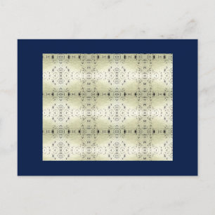 Crem de Lace Midnight Blue Postcard