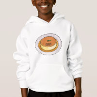 Creme caramel cartoon illustration