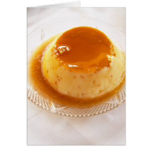 Creme caramel type of pudding with caramel