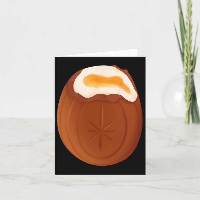 Creme Egg Chocolate Easter Quirky Weird Funny  Card (Front)