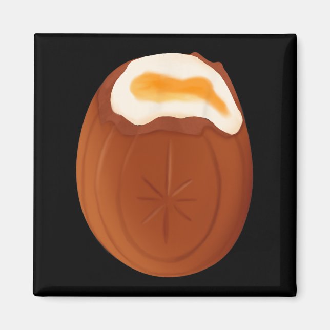 Creme Egg Chocolate Easter Quirky Weird Funny  Magnet (Front)