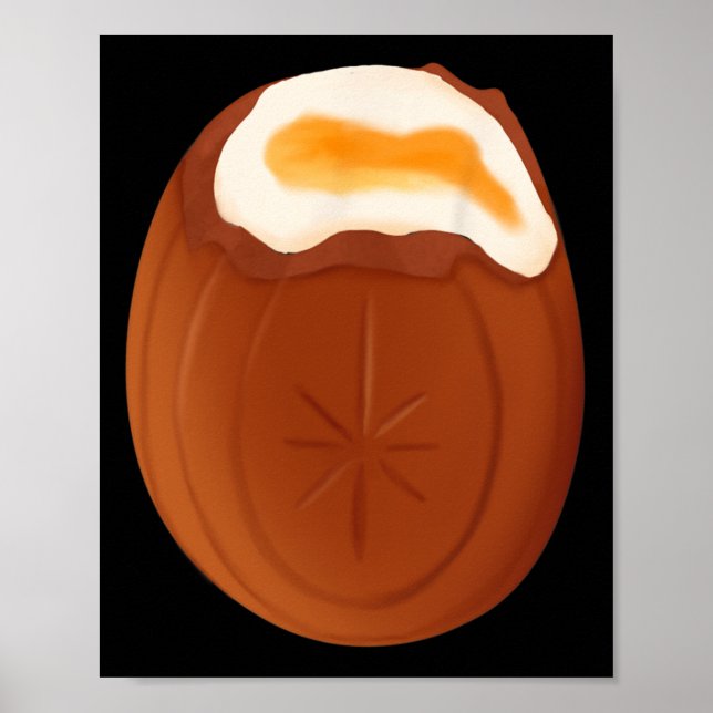 Creme Egg Chocolate Easter Quirky Weird Funny  Poster (Front)