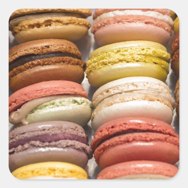 Crème Filled Cookies Square Sticker (Front)