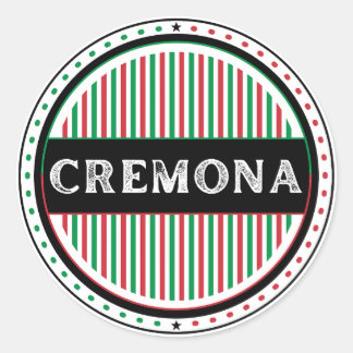 Cremona City Pride Emblem – Italian Identity Classic Round Sticker