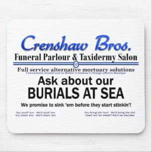 Crenshaw Bros Burial At Sea Promo Merch Mouse Pad