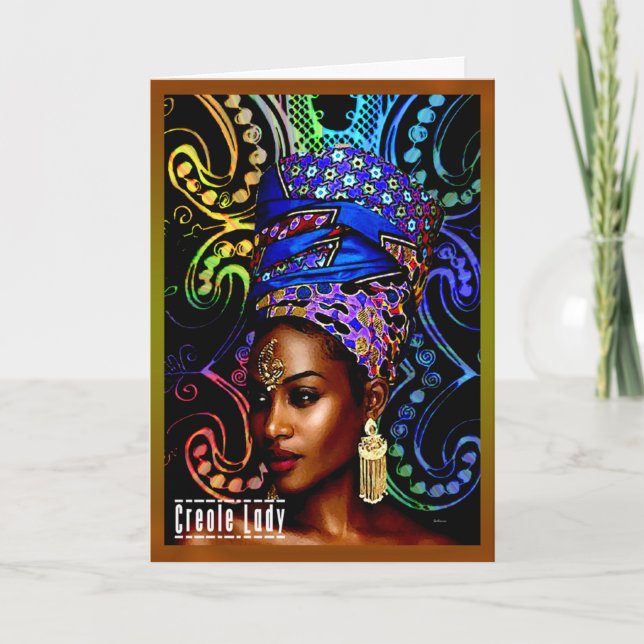 Creole Lady Card (Front)