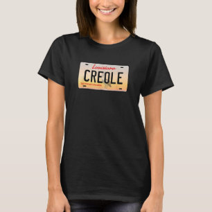 Creole Louisiana License Plate T-Shirt