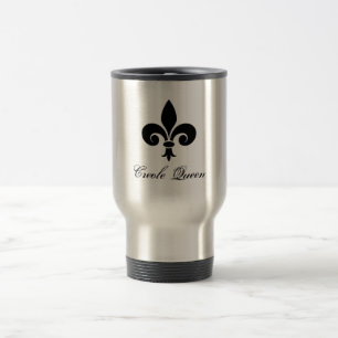 Creole Queen Fleur De Lis Travel Mug