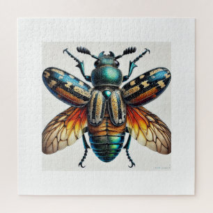 Crepidomenus Beetle 110724IREF117 - Watercolor Jigsaw Puzzle