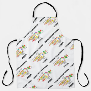 Crepuscular Genes Inside DNA Humour Apron