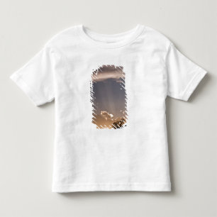 Crepuscular rays radiate across the sky at toddler T-Shirt