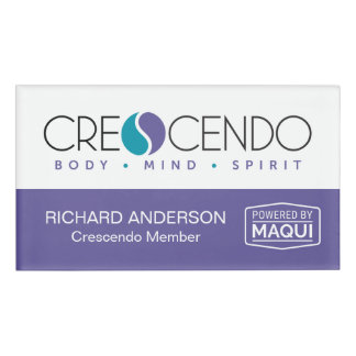 Crescendo Name Tag
