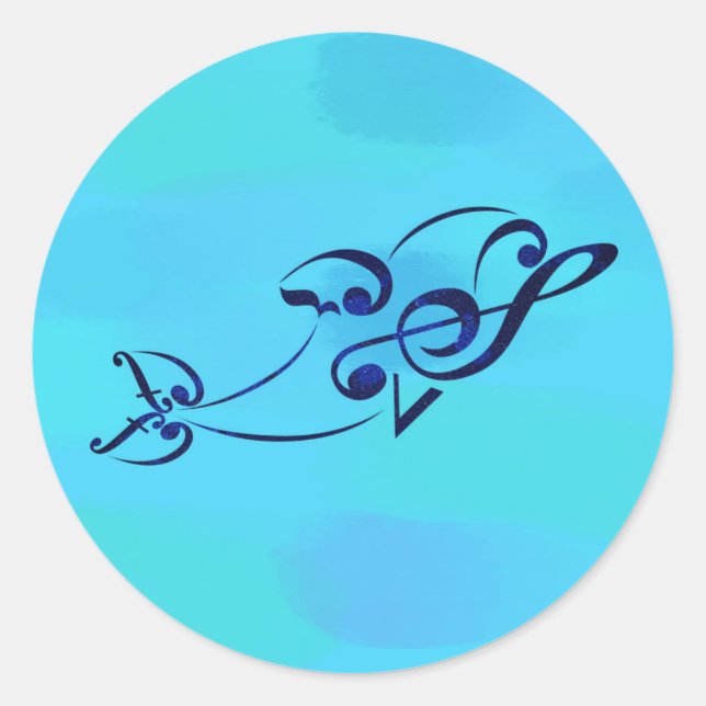 Crescendolphin sticker (Front)
