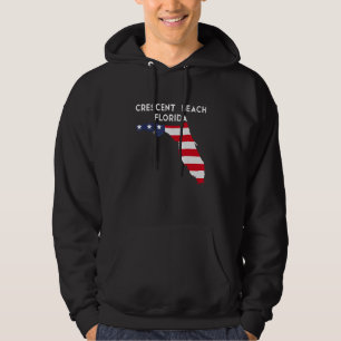 Crescent Beach Florida USA State America Travel Fl Hoodie