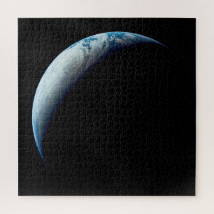 Crescent Earth Taken From The Apollo 4 Mission. 2 Jigsaw Puzzle