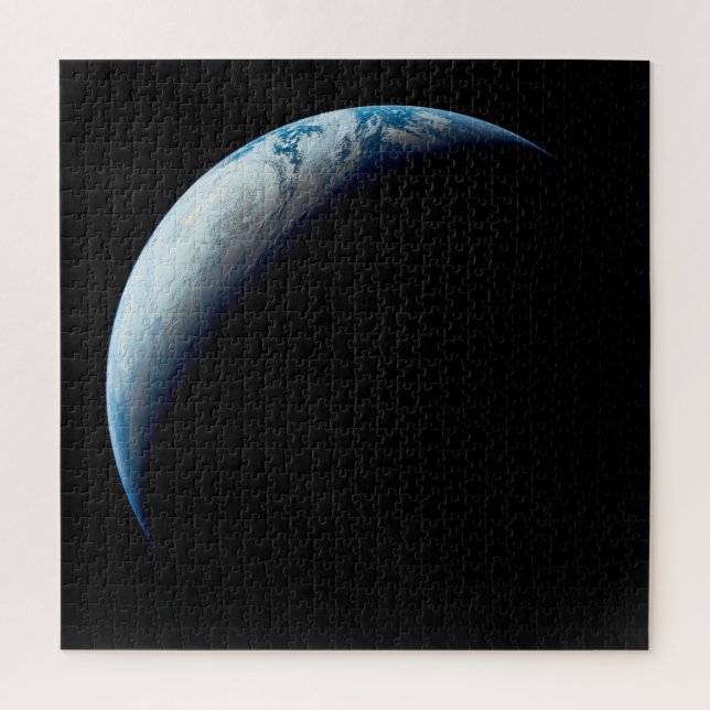 Crescent Earth Taken From The Apollo 4 Mission. 2 Jigsaw Puzzle (Vertical)