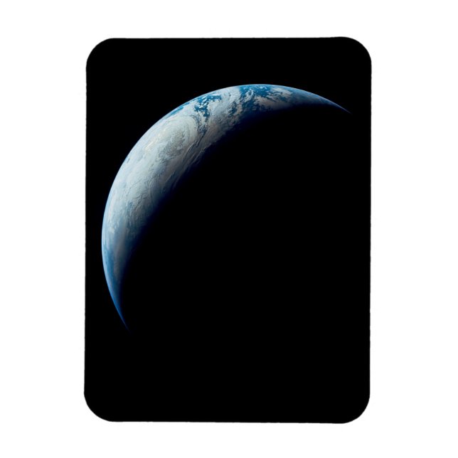 Crescent Earth Taken From The Apollo 4 Mission. 2 Magnet (Vertical)