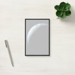 Crescent Earth Taken From The Apollo 4 Mission. 2 Post-it Notes