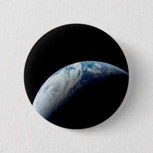 Crescent Earth Taken From The Apollo 4 Mission. 6 Cm Round Badge