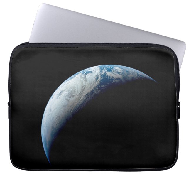 Crescent Earth Taken From The Apollo 4 Mission. Laptop Sleeve (Front)